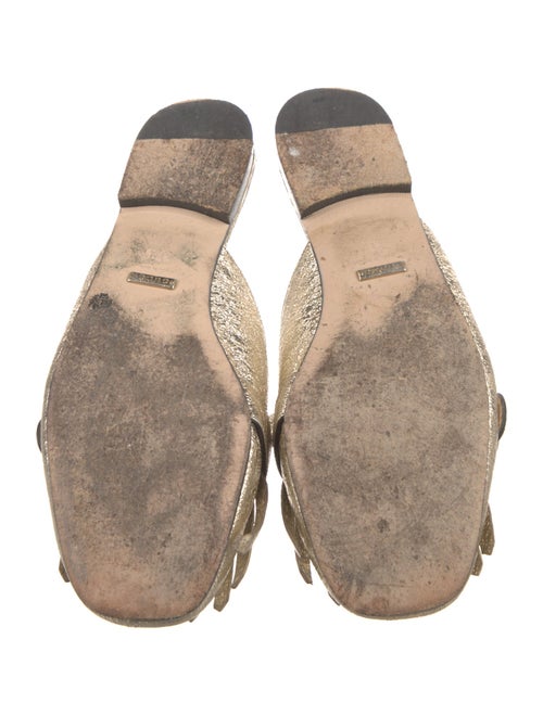 Gucci Double G Logo Leather Mules