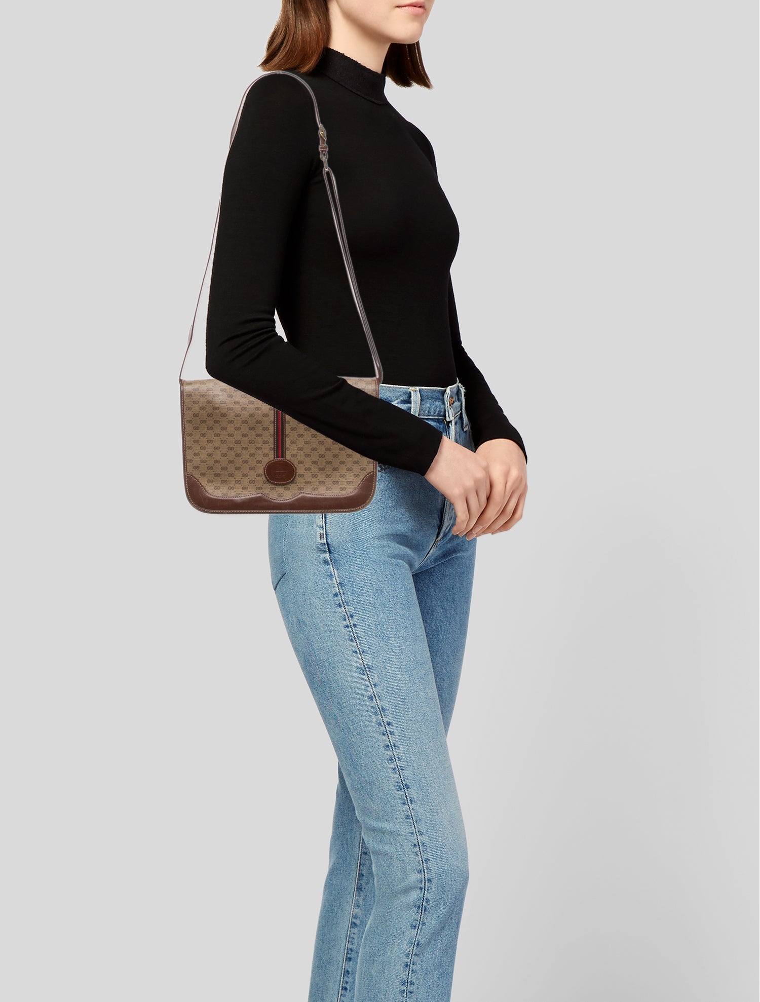 Gucci Web Shoulder Bag Vintage