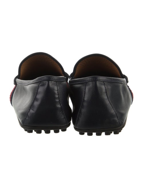 Gucci Sylvie Web Accent Leather Drivers