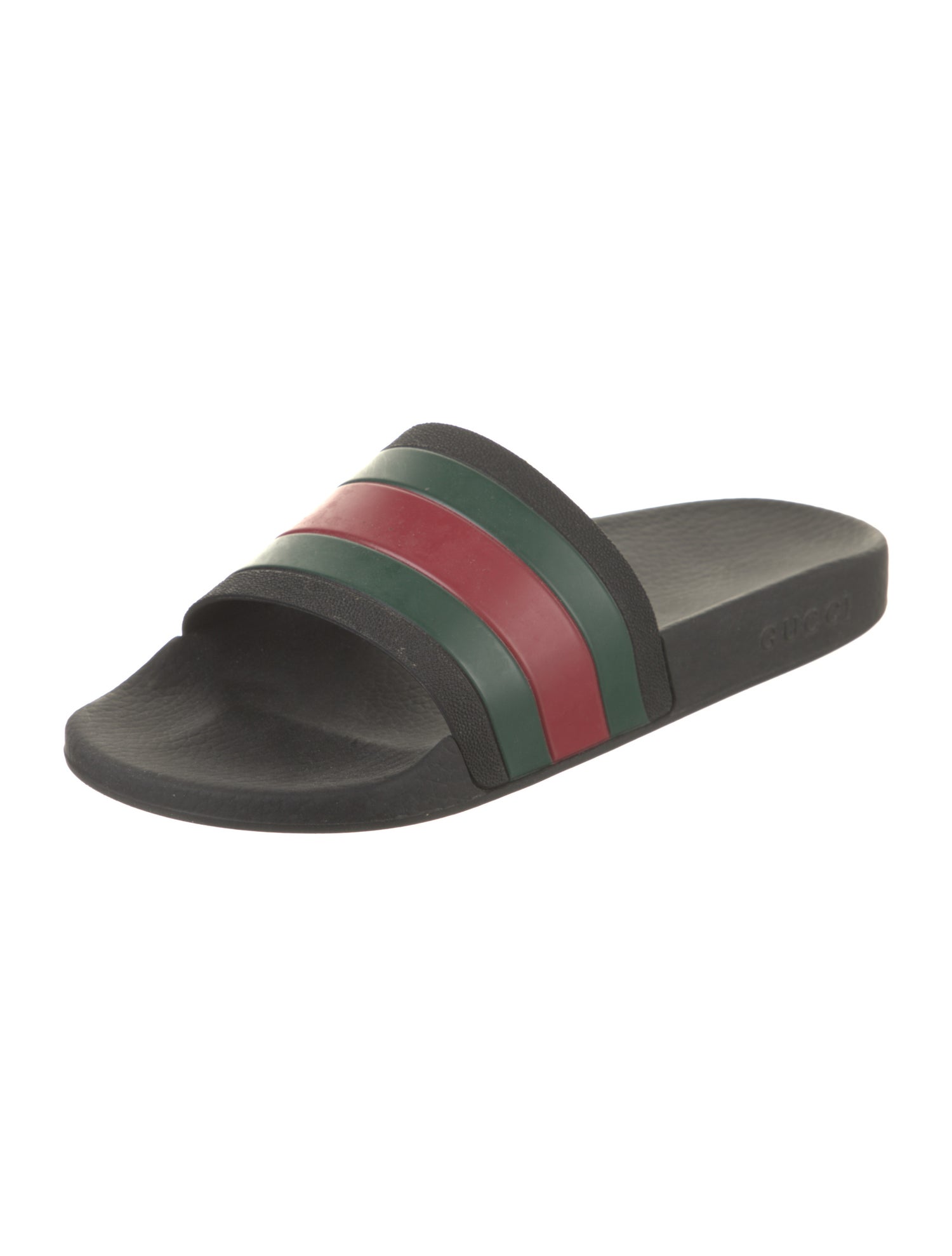 Gucci Web Accent Rubber Slides