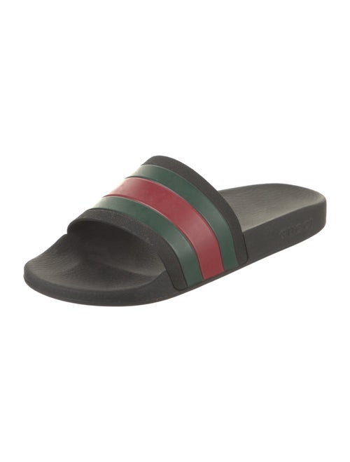 Gucci Web Accent Rubber Slides