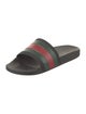 Gucci Web Accent Rubber Slides