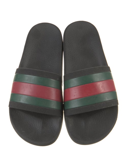 Gucci Web Accent Rubber Slides