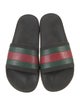 Gucci Web Accent Rubber Slides