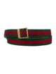 Gucci Web Accent Canvas Belt