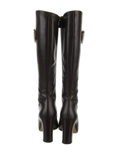 Gucci Hasler Horsebit Accent Leather Riding Boots