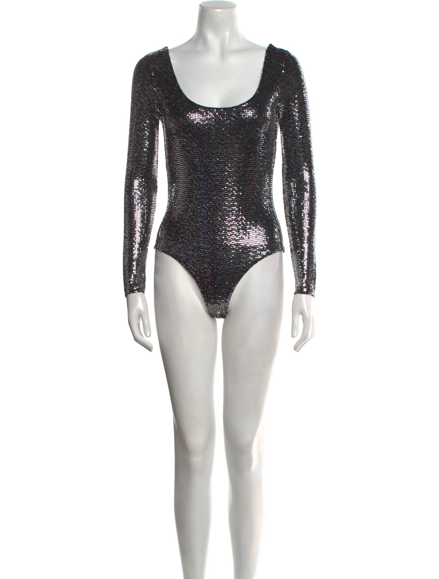 Gucci Sequin Scoop Neck Bodysuit