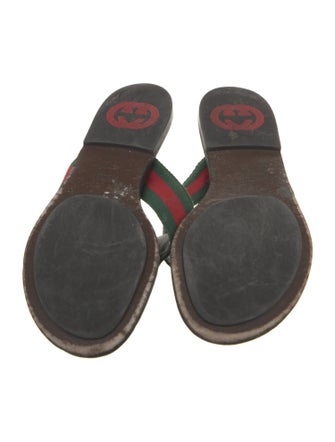 Gucci GG Logo Leather Slides