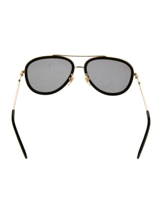 Gucci Interlocking G Logo Aviator Sunglasses