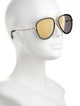 Gucci Interlocking G Logo Aviator Sunglasses