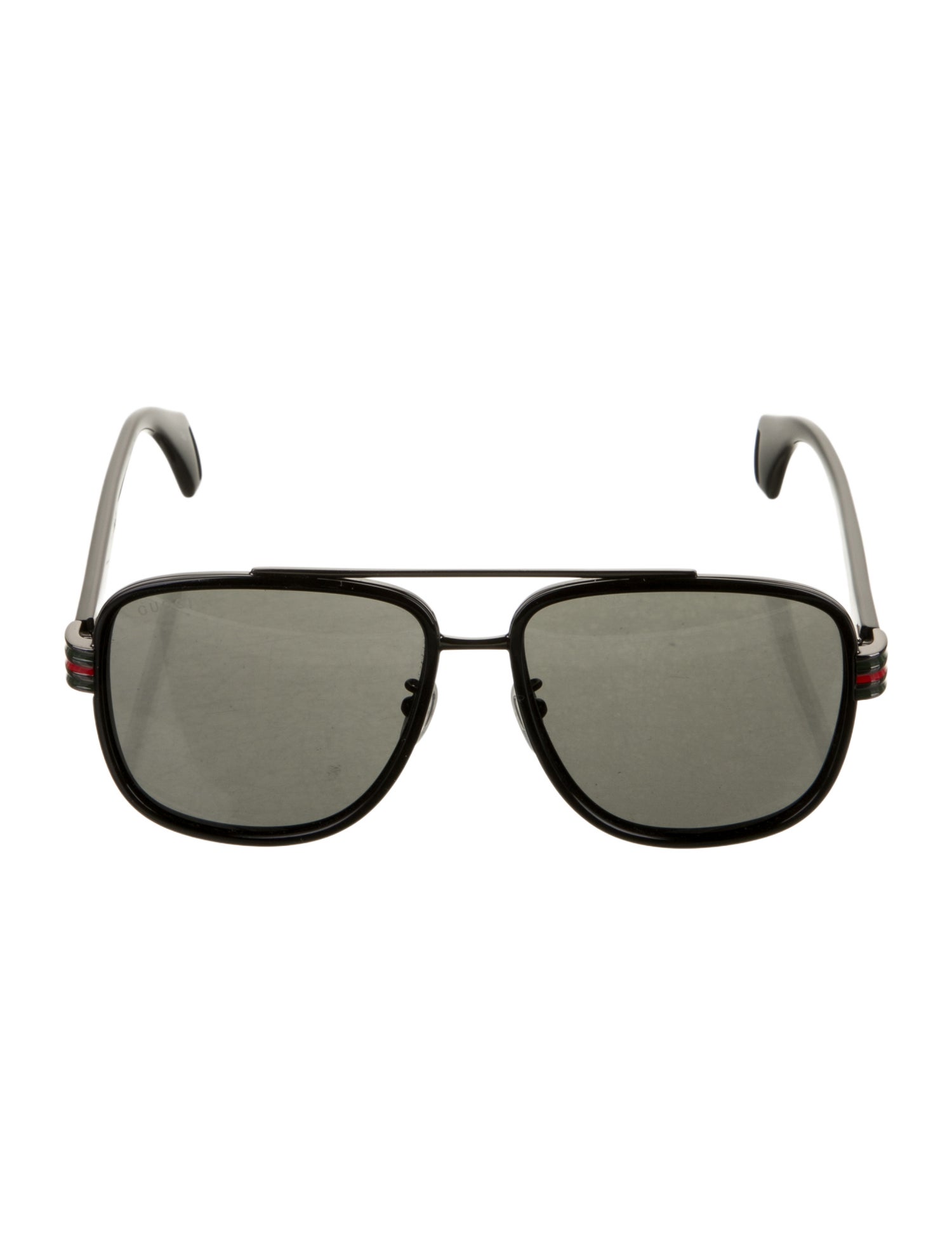 Gucci Web Accent Square Sunglasses