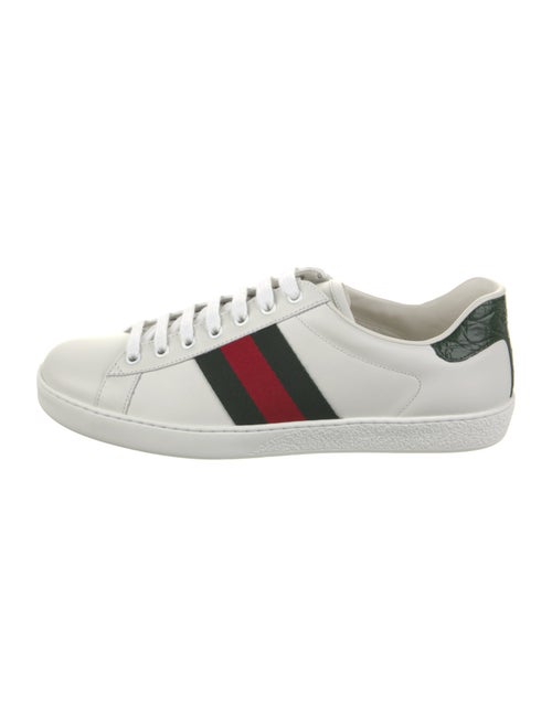 Gucci Leather Colorblock Pattern Sneakers