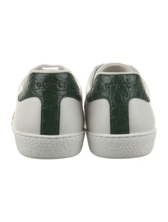 Gucci Leather Colorblock Pattern Sneakers