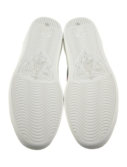 Gucci Leather Colorblock Pattern Sneakers