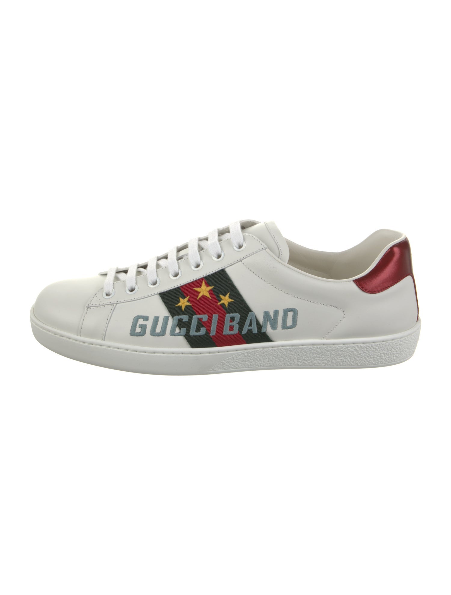 Gucci Leather Striped Sneakers