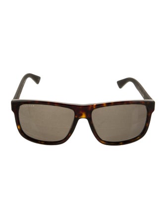Gucci Web Accent Square Sunglasses