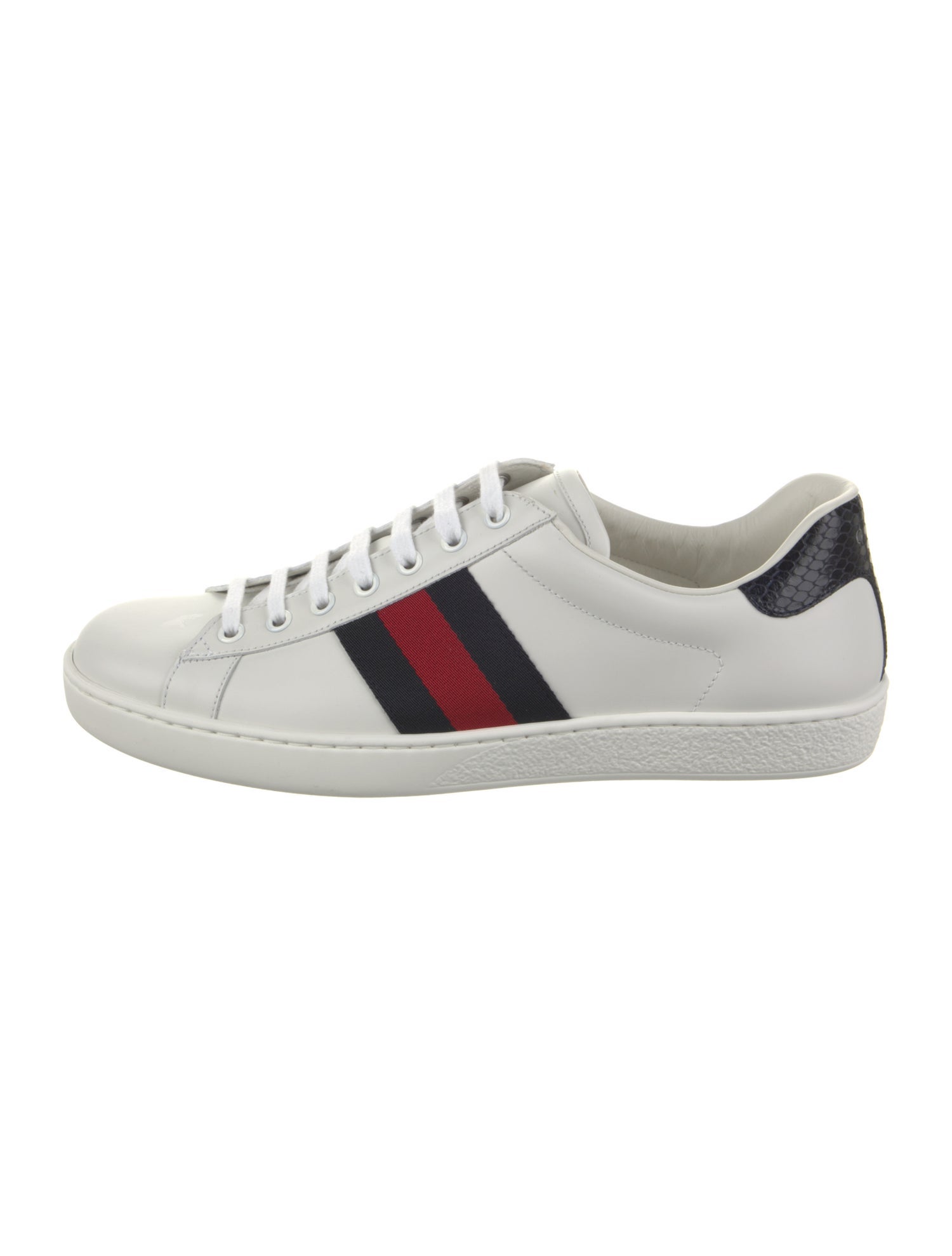 Gucci Leather Colorblock Pattern Sneakers