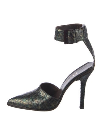 Gucci Snakeskin D'Orsay Pumps