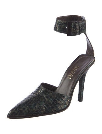 Gucci Snakeskin D'Orsay Pumps