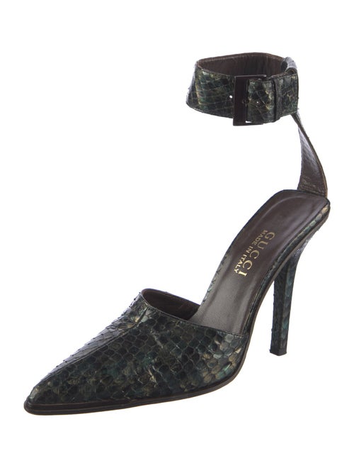 Gucci Snakeskin D'Orsay Pumps