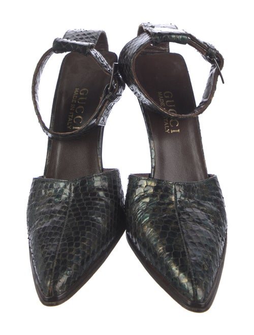 Gucci Snakeskin D'Orsay Pumps