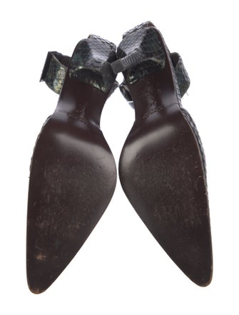 Gucci Snakeskin D'Orsay Pumps