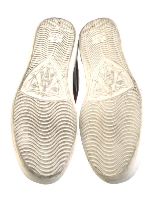 Gucci Web Accent Leather Sneakers