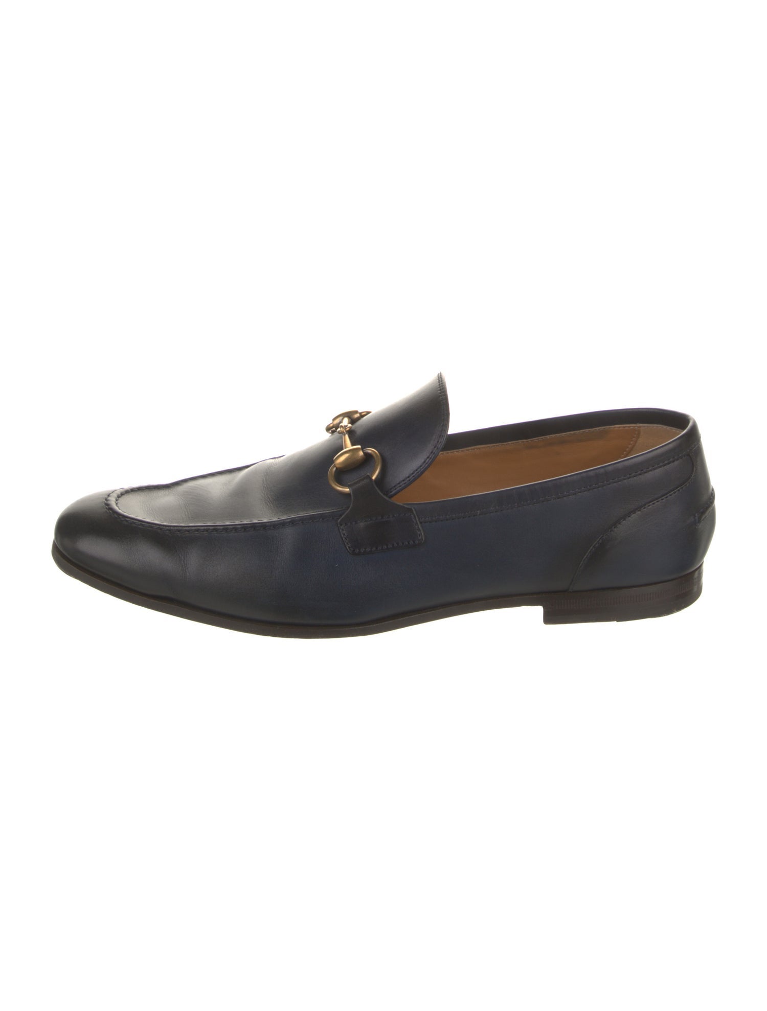 Gucci Horsebit Accent Leather Dress Loafers