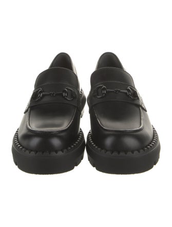 Gucci Horsebit Accent Leather Loafers