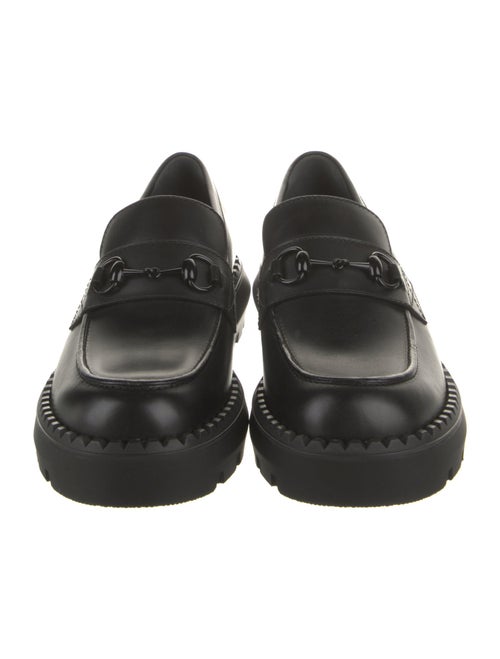 Gucci Horsebit Accent Leather Loafers