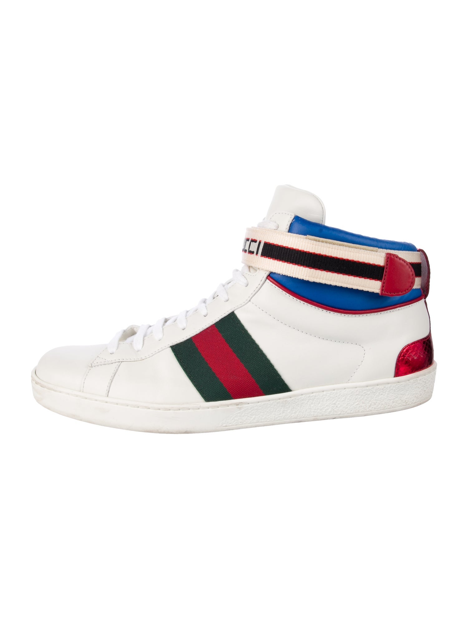 Gucci Leather Printed Sneakers