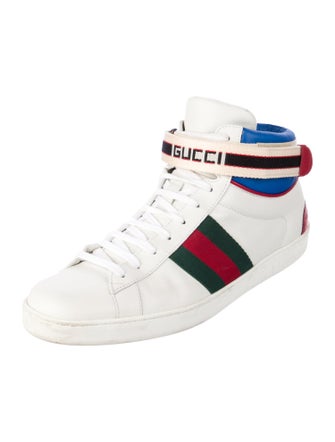 Gucci Leather Printed Sneakers