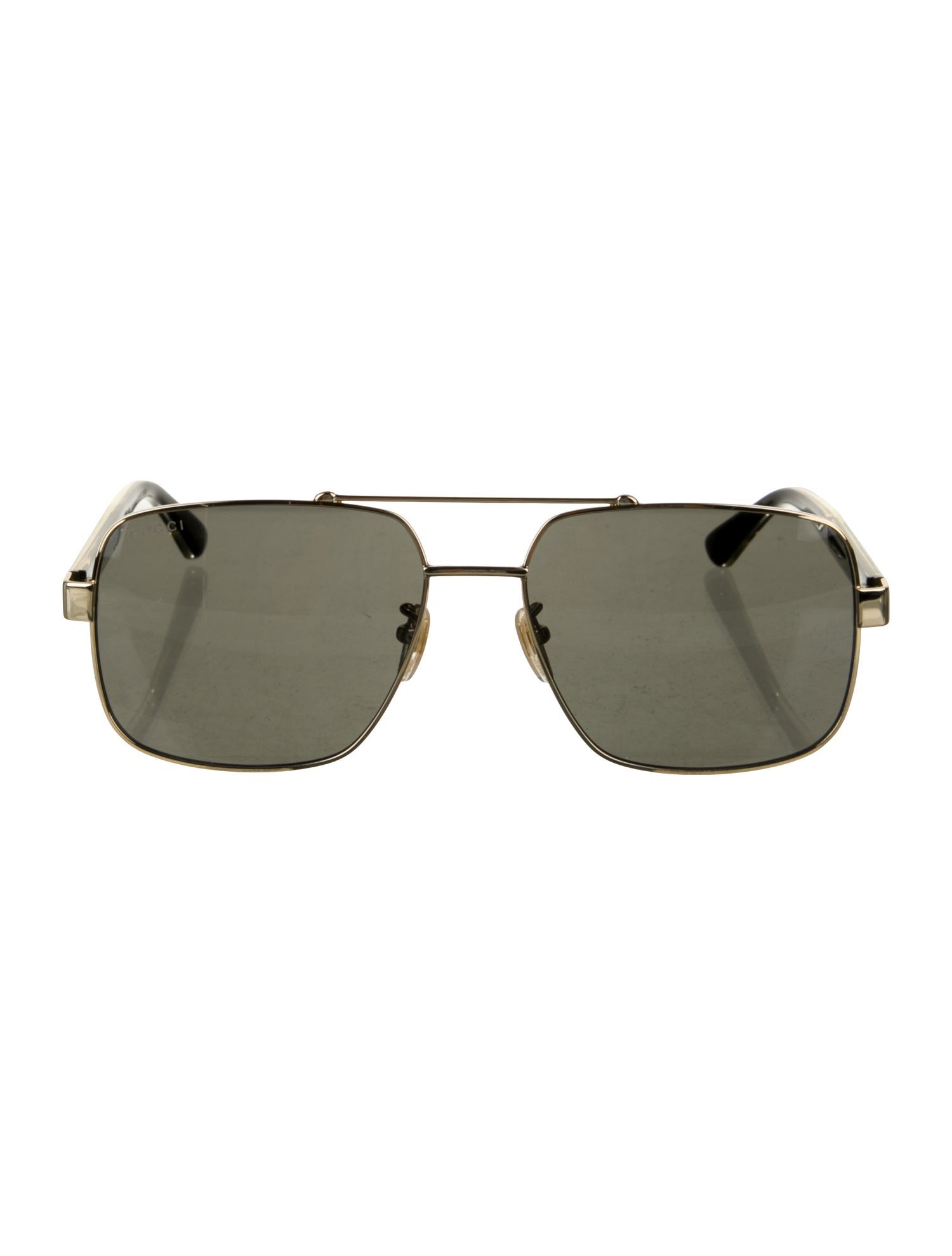 Gucci Web Accent Aviator Sunglasses