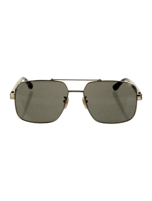 Gucci Web Accent Aviator Sunglasses