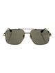 Gucci Web Accent Aviator Sunglasses