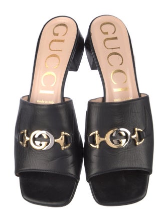 Gucci Interlocking G Horsebit Leather Slides