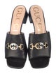 Gucci Interlocking G Horsebit Leather Slides