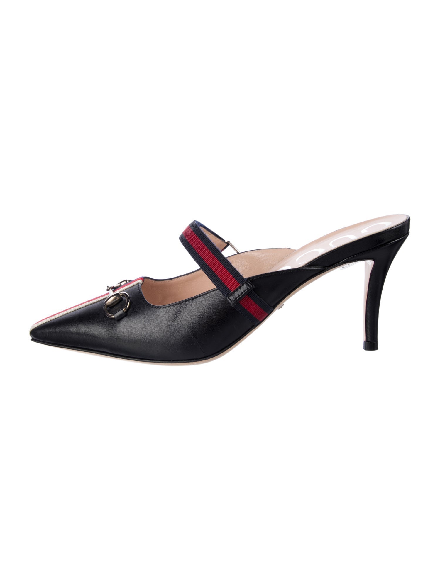 Gucci Horsebit Accent Leather Mules