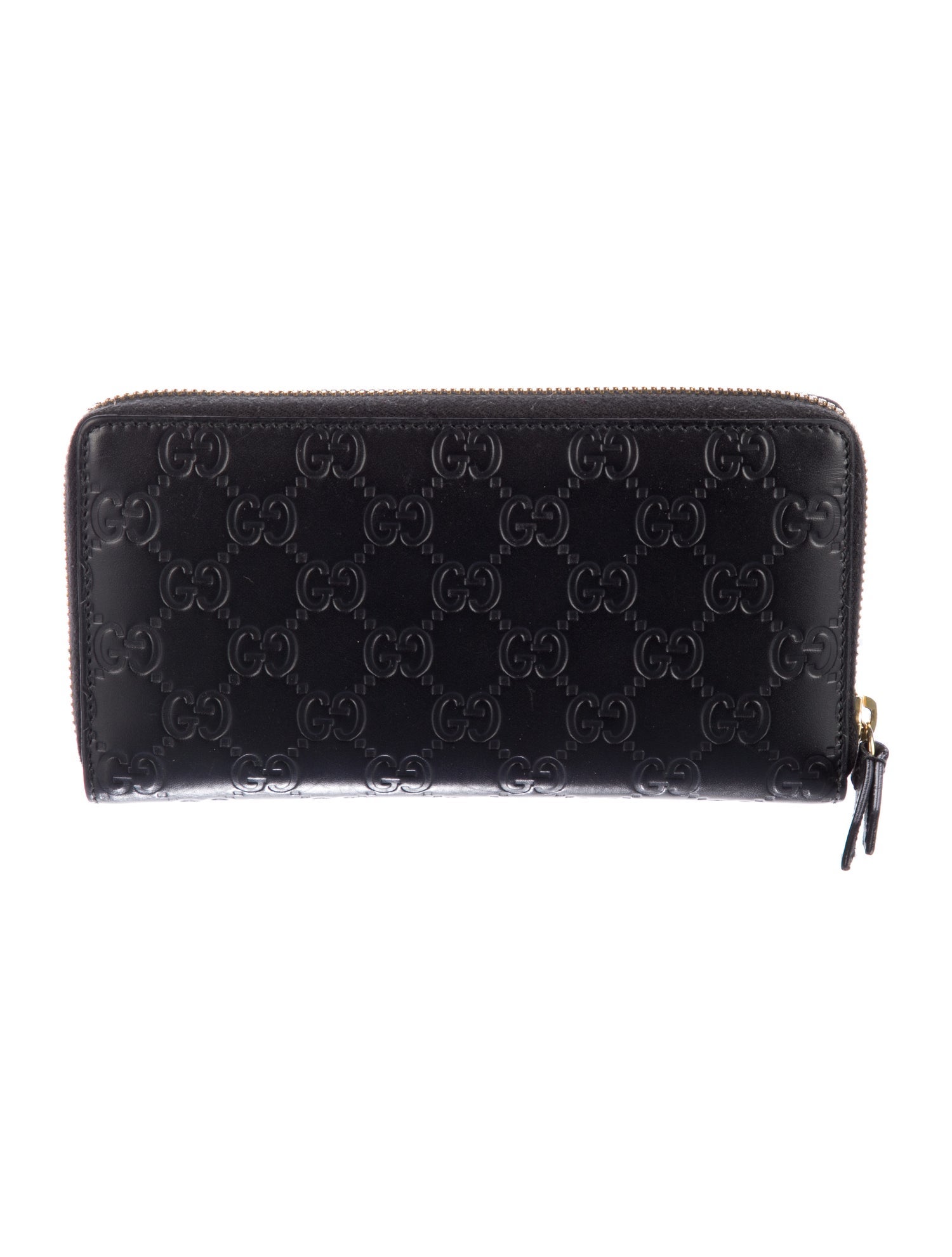 Gucci Guccissima Zip Around GG Signature Continental Wallet