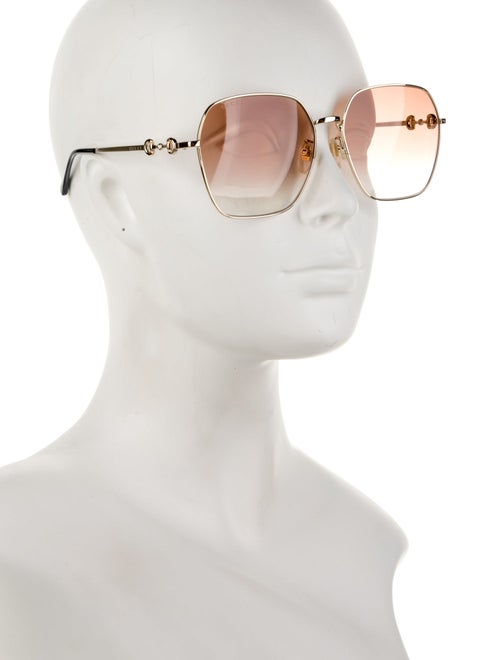 Gucci Horsebit Accent Square Sunglasses