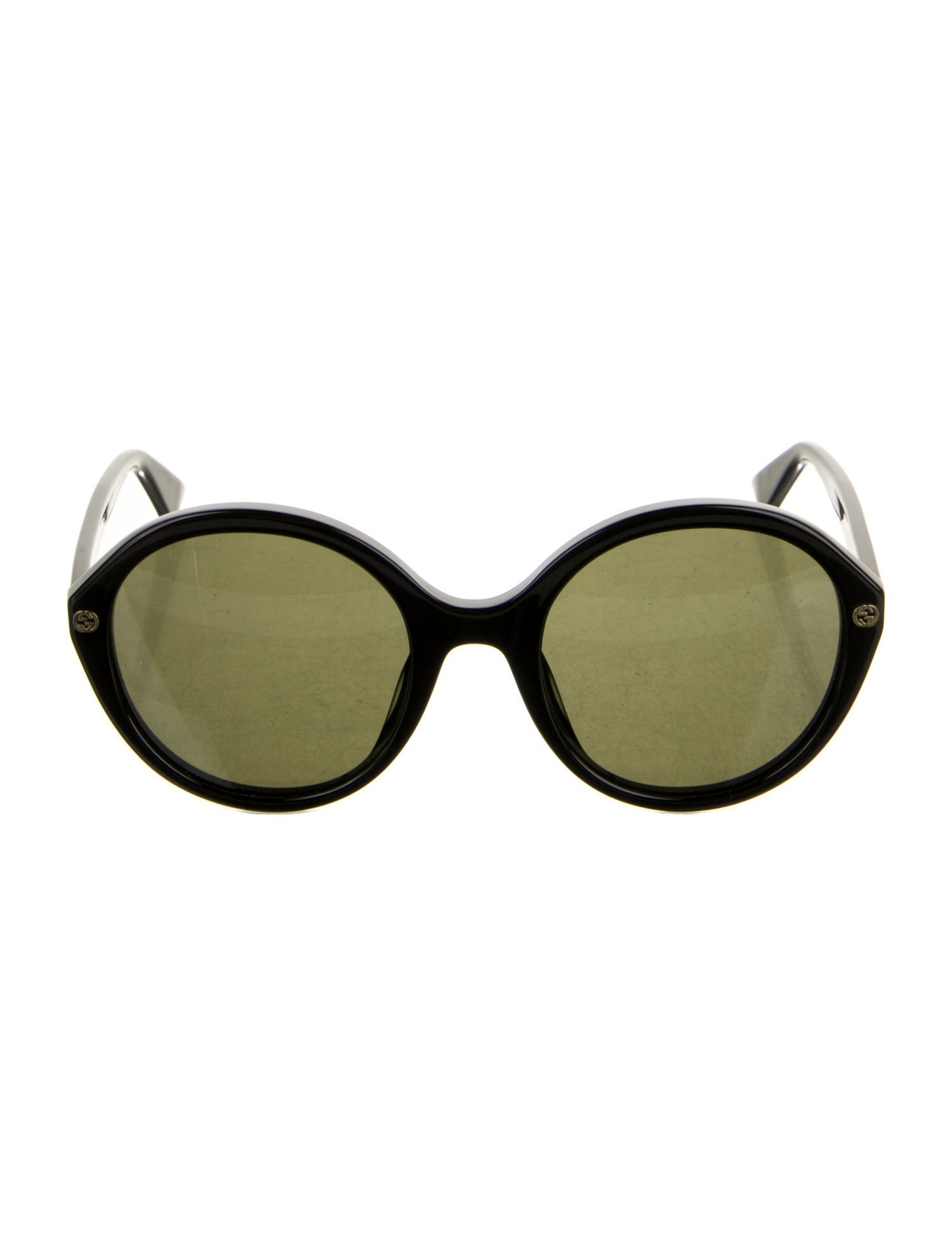 Gucci Interlocking G Logo Round Sunglasses