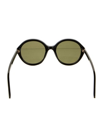 Gucci Interlocking G Logo Round Sunglasses