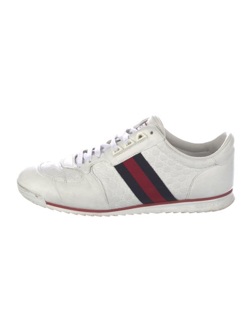 Gucci Sylvie Web Accent Leather Sneakers