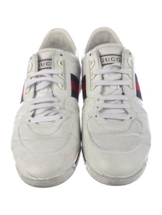 Gucci Sylvie Web Accent Leather Sneakers