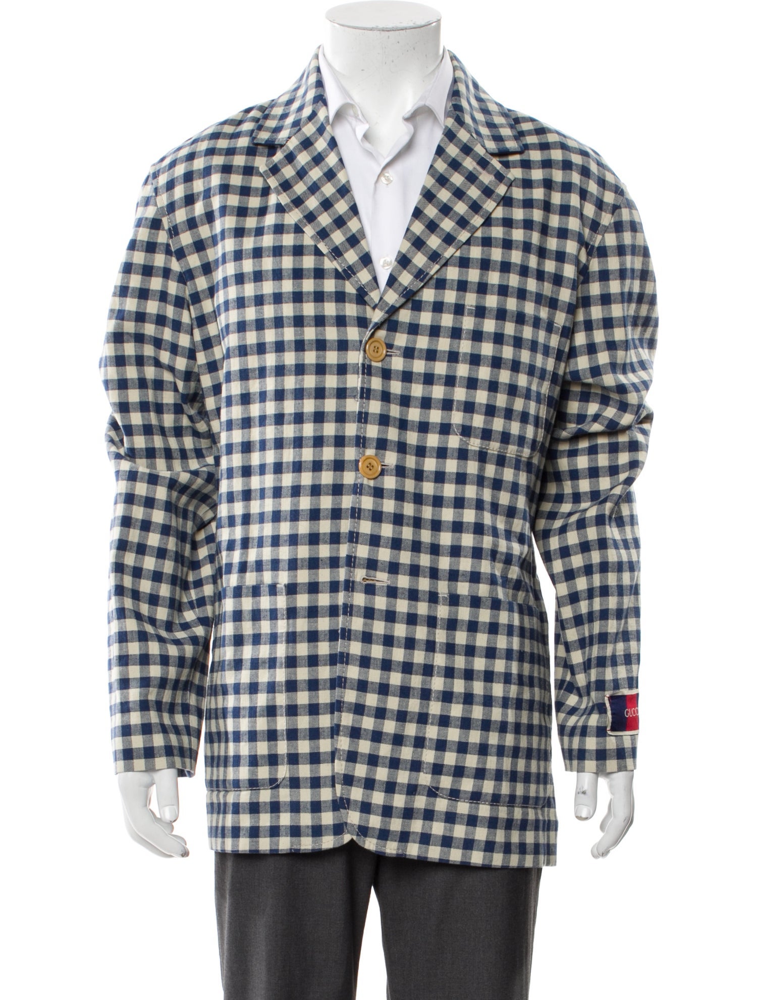 Gucci 2023 Plaid Print Blazer w/ Tags