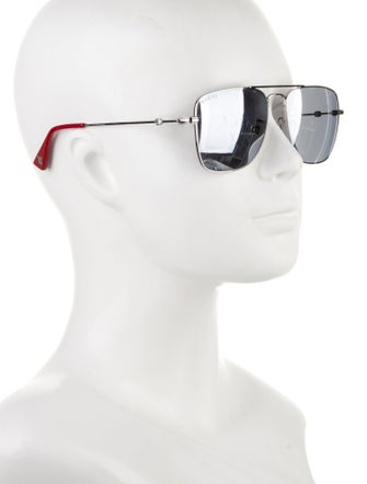 Gucci Bee Accent Aviator Sunglasses