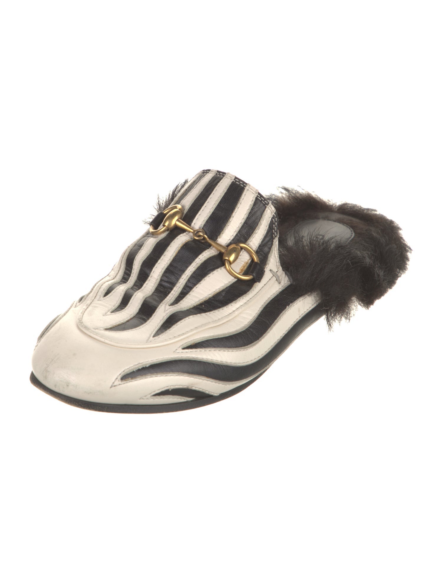 Gucci Horsebit Accent Leather Mules