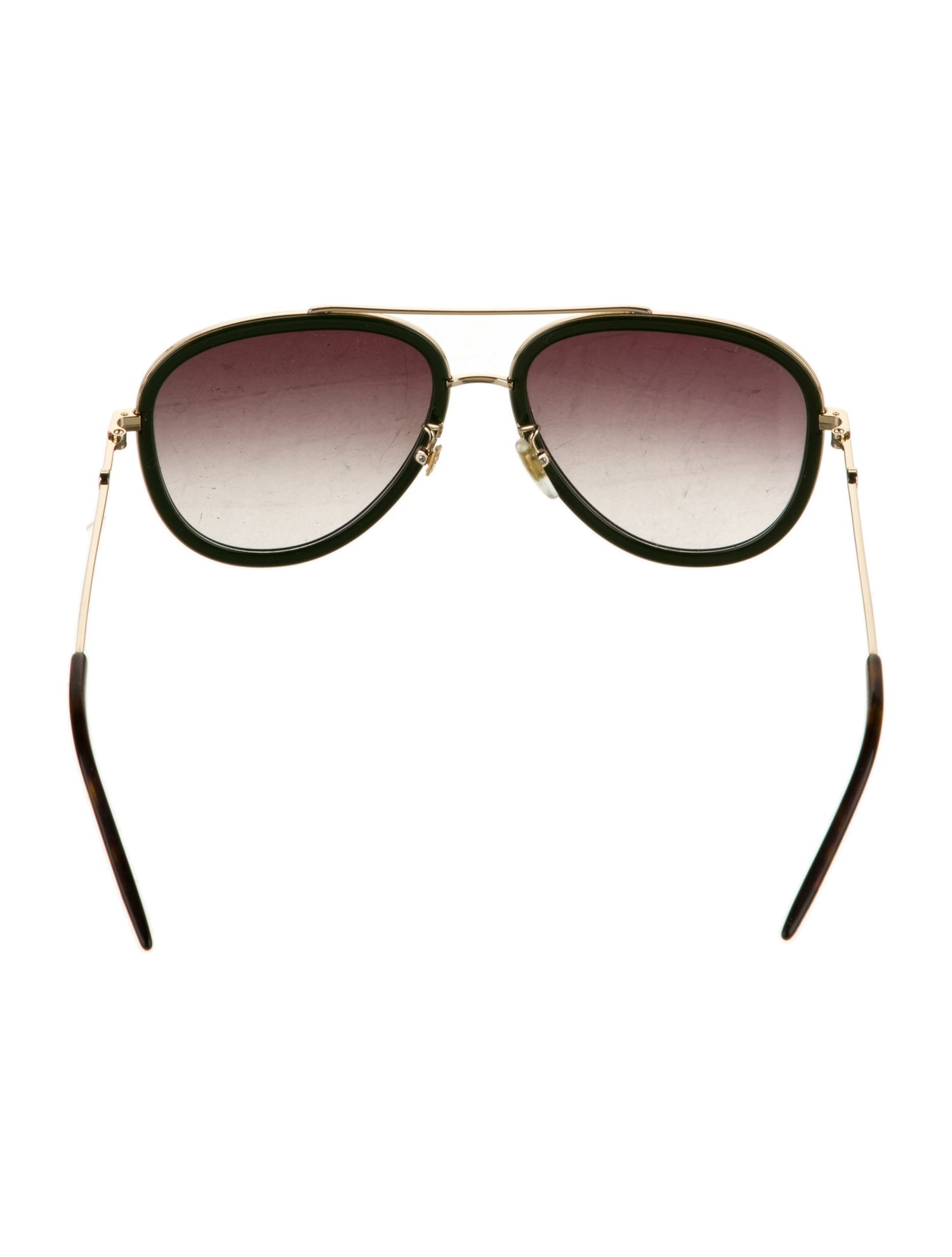 Gucci Web Accent Aviator Sunglasses