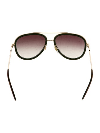 Gucci Web Accent Aviator Sunglasses