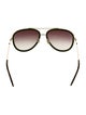 Gucci Web Accent Aviator Sunglasses